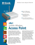 D-Link Access Point 802.11b Wless 2.4GHz