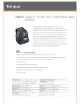 Targus TSB212 backpack