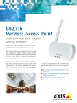 Axis 802.11b Wireless Access Point