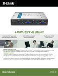 D-Link DKVM-4 4-PORT KVM SWITCH