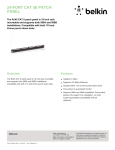 Belkin 24-Port CAT 5e Patch Panel