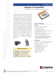 Kingston Technology 1GB Standard CompactFlash Card
