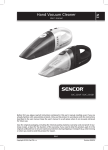 Sencor SVC 221VT portable vacuum cleaner