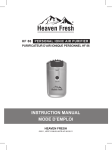 Heaven Fresh HF 86 air purifier
