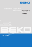 Beko DW686 dishwasher