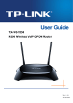 TP-LINK TX-VG1530 Wi-Fi Ethernet LAN Black router