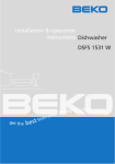 Beko DSFS1531S dishwasher