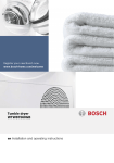 Bosch WTW87560GB tumble dryer
