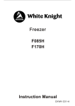 White Knight F170H freezer