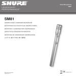 Shure SM81-LC microphone
