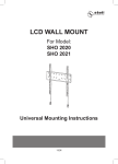 Stell SHO 2020 flat panel wall mount