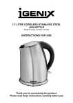 Igenix IG7250 electrical kettle