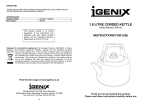 Igenix IG4180 electrical kettle