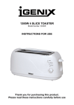 Igenix IG3020 toaster