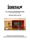 Igenix IG2950 microwave