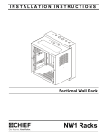 Chief NW1F1223 racks