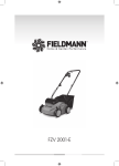 Fieldmann FZV 2001-E lawn scarifier