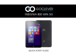 GOCLEVER Insignia 800 Win 16GB 3G Black