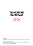 Thinkware X500 drive recorder