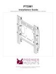 Premier Mounts PTDM1 flat panel wall mount