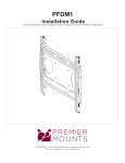 Premier Mounts PFDM1 flat panel wall mount