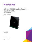 Netgear D6100 ADSL2+ Wi-Fi Ethernet LAN Dual-band Black