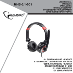 Gembird MHS-5.1-001 headset