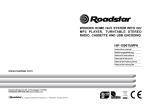 Roadstar HIF-1800TUMPK audio turntable