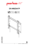 Peerless DS-MBZ647P flat panel wall mount