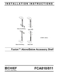 Chief FCA810 mounting kit