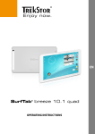 Trekstor SurfTab breeze 10.1 quad 8GB Aluminium, White
