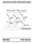 Chief K1D120BXRH flat panel desk mount
