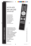 König KN-URC20B remote control
