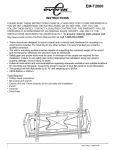 Evermount EM-T2000 flat panel wall mount