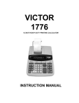 Victor Technology 1776 calculator