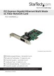 StarTech.com PCI Express (PCIe) Gigabit Ethernet Multimode SC Fiber Network Card Adapter NIC - 550m