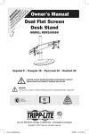 Tripp Lite Dual Full-Motion Desk Mount for 10" to 26" Flat-Screen Displays