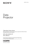 Sony VPL-DW127 data projector