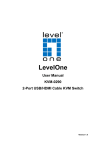 LevelOne KVM-0290 KVM switch