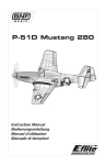 E-flite P-51D Mustang 280 BNF