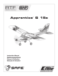 E-flite Apprentice S 15e