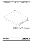 Chief CMS1RU mounting kit