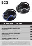 ECG CDR 699 CD radio