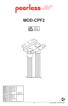 Peerless MOD-CPF2 mounting kit