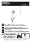 AVF MRC1102-A flat panel desk mount