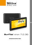Trekstor SurfTab xiron 98321 4GB 3G Black tablet