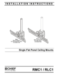 Chief RMC1 flat panel ceiling mount