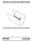 Chief XCB7000 flat panel ceiling mount