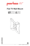 Peerless TVF624 flat panel wall mount