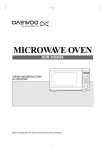 Daewoo KOR1N0A microwave